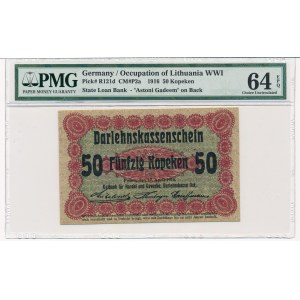 Poznań 50 kopiejek 1916 krótka klauzula (P2c) - PMG 64 EPQ