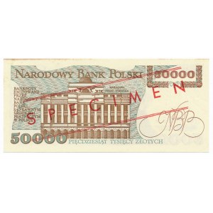50.000 złotych 1989 WZÓR A 0000000 No.0364