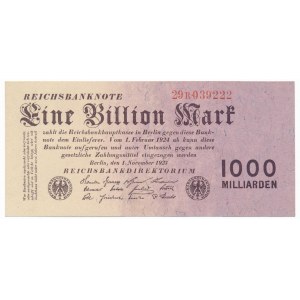 Niemcy - 1 bilion marek 1923 - 29R