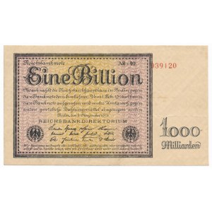 Niemcy - 1 bilion marek 1923 - rzadszy