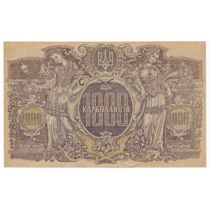 Ukraine 1.000 karbovantsiv (1919) -AH- wavy lines