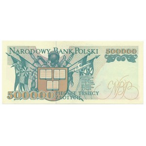 500.000 złotych 1993 -A- rzadka pierwsza seria