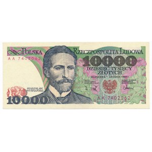 10.000 złotych 1988 -AA- rzadka seria