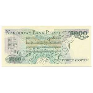 5.000 złotych 1986 -AY- pierwsza seria rocznika
