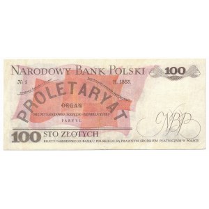 100 złotych 1976 -AD- bardzo rzadka pierwsza seria 
