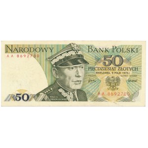 50 złotych 1975 -AA- 