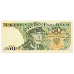 50 złotych 1975 -A- rzadka pierwsza seria