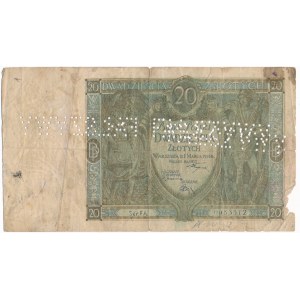 20 złotych 1926 Ser.FA. - ciekawe fałszerstwo