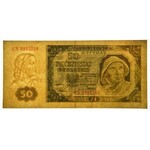 50 złotych 1948 -CS- spektakularny destrukt