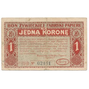 Żywiec - Fabryka Papieru 1 korona (1919) 
