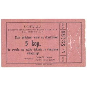 Włocławek - Komitet Obywatelski - 5 kopiejek 1914