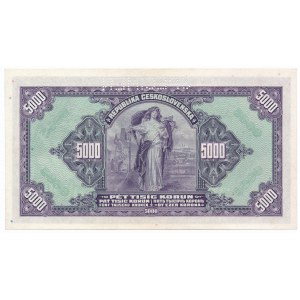 Czechosłowacja - 5.000 koron 1920 - SPECIMEN
