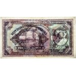 Czechosłowacja - 5.000 koron 1920 - SPECIMEN