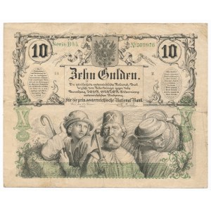 Austria 10 gulden 1863 - rare