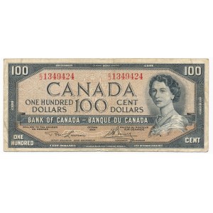 Canada 100 dollars 1954