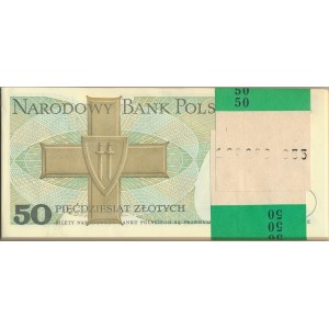 Paczka bankowa 50 złotych 1988 -KC- 100 sztuk