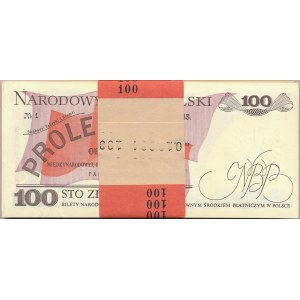 Paczka bankowa 100 złotych 1988 -TC- 100 sztuk