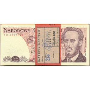 Paczka bankowa 100 złotych 1988 -TH- 100 sztuk