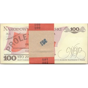 Paczka bankowa 100 złotych 1988 -TH- 100 sztuk