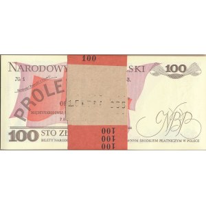 Paczka bankowa 100 złotych 1988 -TS- 100 sztuk
