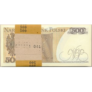 Paczka bankowa 500 złotych 1982 -GG- 100 sztuk