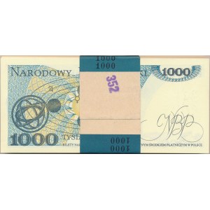 Paczka bankowa 1.000 złotych 1982 -HL- 100 sztuk