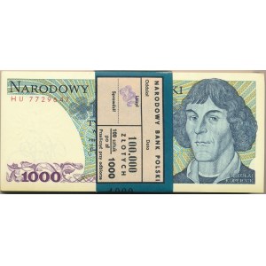 Paczka bankowa 1.000 złotych 1982 -HU- 100 sztuk