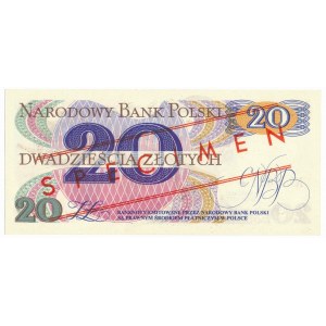 20 złotych 1982 WZÓR A 0000000 No.631