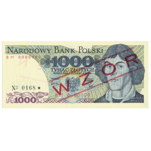 1.000 złotych 1979 WZÓR BM 0000000 No.0168
