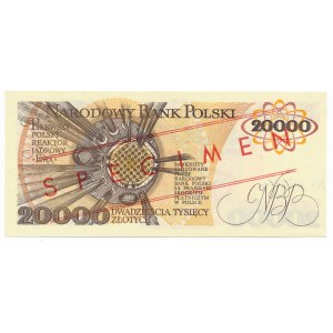 20.000 złotych 1989 A 0000000 No.0726