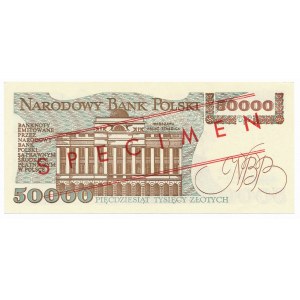 50.000 złotych 1989 WZÓR A 0000000 No.0281