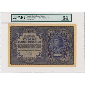 1.000 marek 1919 -III Serja A- 824783- PMG 64