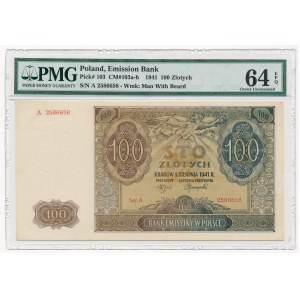 100 złotych 1941 -A- PMG 64 EPQ