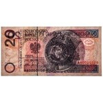 20 złotych 1994 -AA-0000108- PMG 68 EPQ - ekstremalnie niski numer