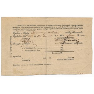 Asygnacja Skarbowa na 100 złotych 1831 - Kolekcja Dąbrowskiego - rzadsza