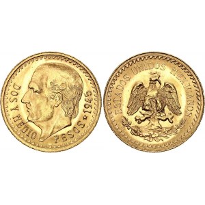 Mexico 2-1/2 Pesos 1945 (1951-1972) Restrike
