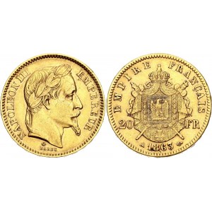 France 20 Francs 1863 A