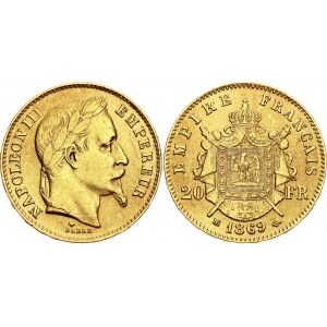 France 20 Francs 1869 BB