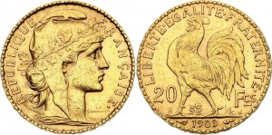 France 20 Francs 1909