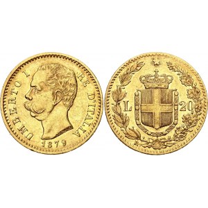 Italy 20 Lire 1879 R