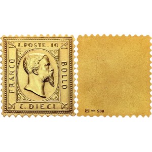Italy Postage Stamp Gold Medal Franco Bollo (ND)