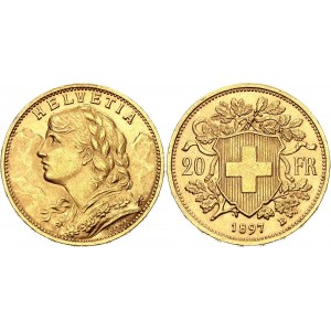 Switzerland 20 Francs 1897 B