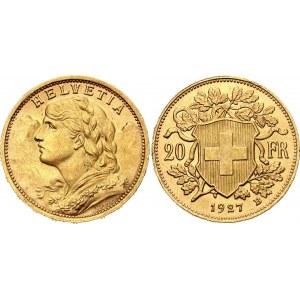Switzerland 20 Francs 1927 B