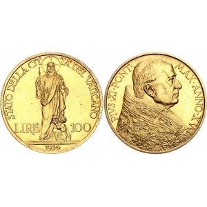 Vatican 100 Lire 1936 XV