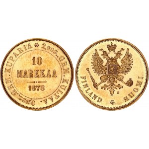 Russia - Finland 10 Markka 1878 S