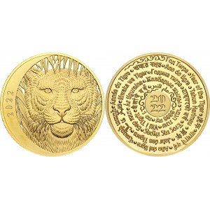 Russian Federation Commemorative Gold Medal Year of Tiger 2022