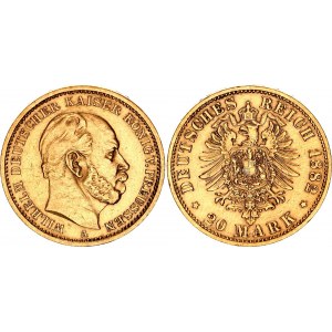 Germany - Empire Prussia 20 Mark 1882 A