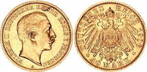 Germany - Empire Prussia 10 Mark 1906 A