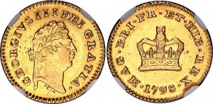 Great Britain 1/3 Guinea 1798 NGC AU