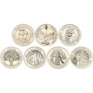 Abkhazia Set ot 7 Coins 2020 ММД Abkhazian Flora